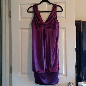 Elegant purple mini dress